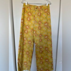 ZARA Floral Print Pants